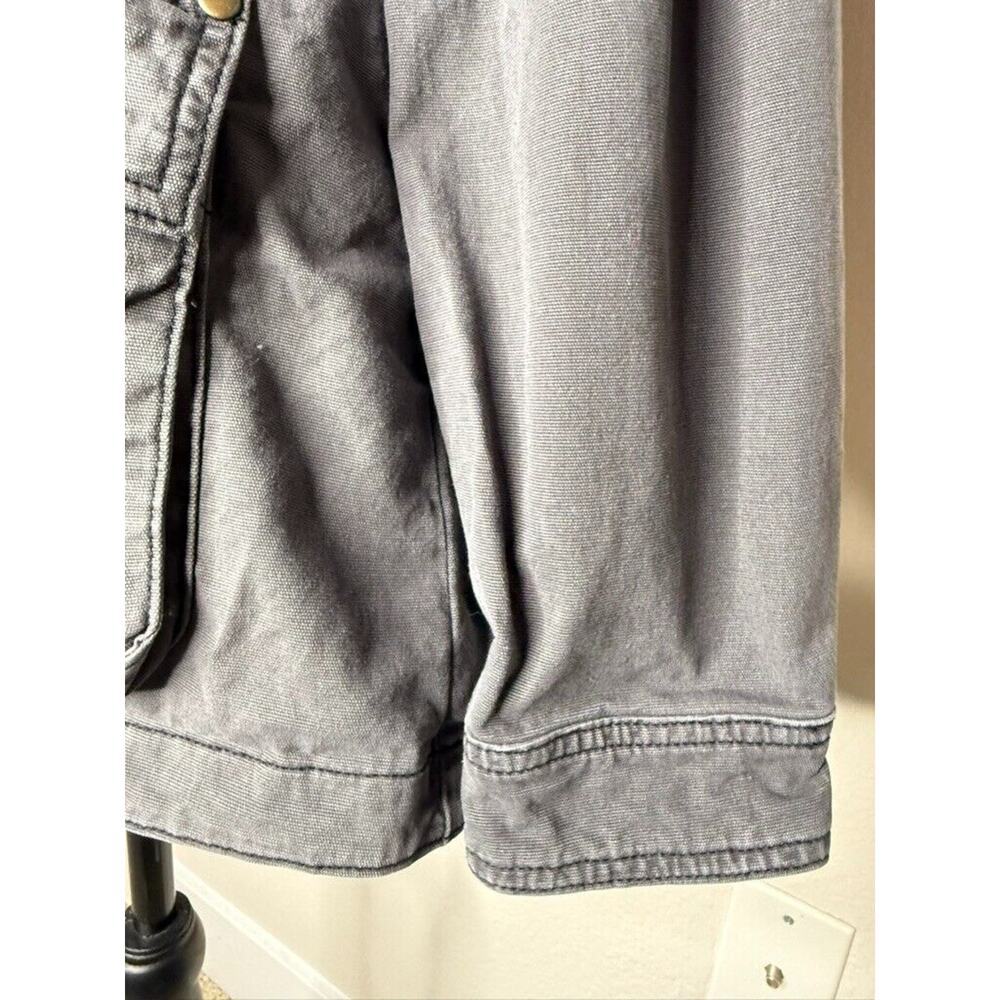 Y2K Anthropologie Unisex Jacket Utility Outdoors Button Denim Oversize Boho Med - Picture 9 of 16